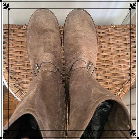 Paul Green Leather & Suede distressed Motorcycle Boots in BrownUK 5,US 7.5 - Picture 2 of 9